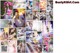 A collage of photos of a group of girls' generation members.