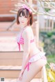 [霜月shimo] Megumi Kato 加藤恵 Swimsuit Version P9 No.422619