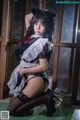 Coser @ 抱走 莫 子 aa - 黑丝 猫咪 小 女仆 (44 photos) P3 No.00145b